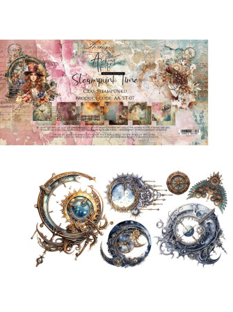 Pack papiers - Collection "Steampunk Time" -  Alchemy of Art