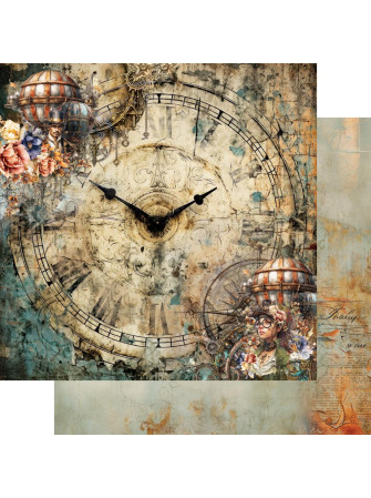 Pack papiers 20 x 20 cm - Collection "Steampunk Time" -  Alchemy of Art