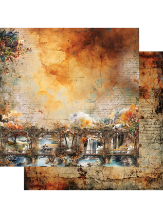 Pack papiers 20 x 20 cm - Collection "Steampunk Time" -  Alchemy of Art