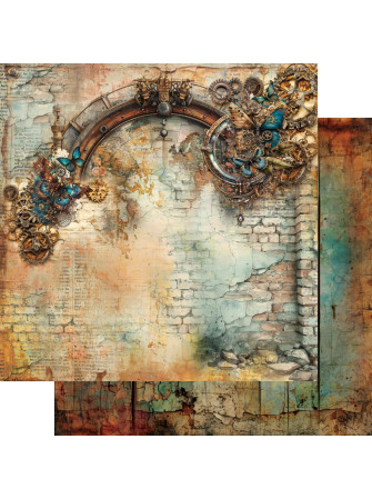 Pack papiers 20 x 20 cm - Collection "Steampunk Time" -  Alchemy of Art