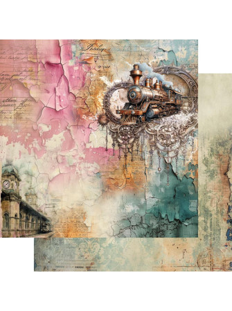 Pack papiers 20 x 20 cm - Collection "Steampunk Time" -  Alchemy of Art