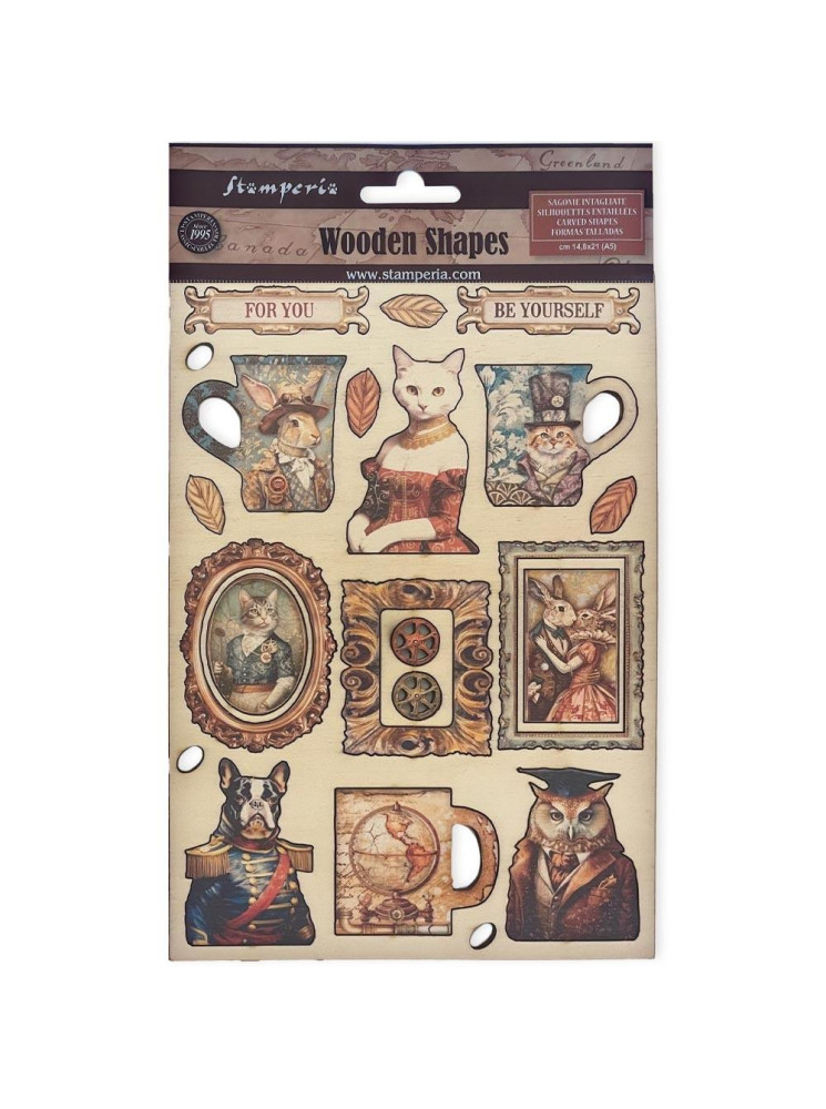 Die cuts en bois - Collection "Alterego" - Stamperia