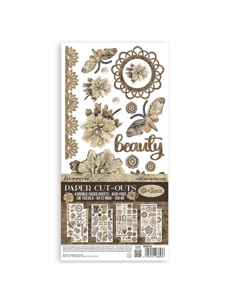 Pack de décors à découper - Collection "Old Lace" - Stamperia