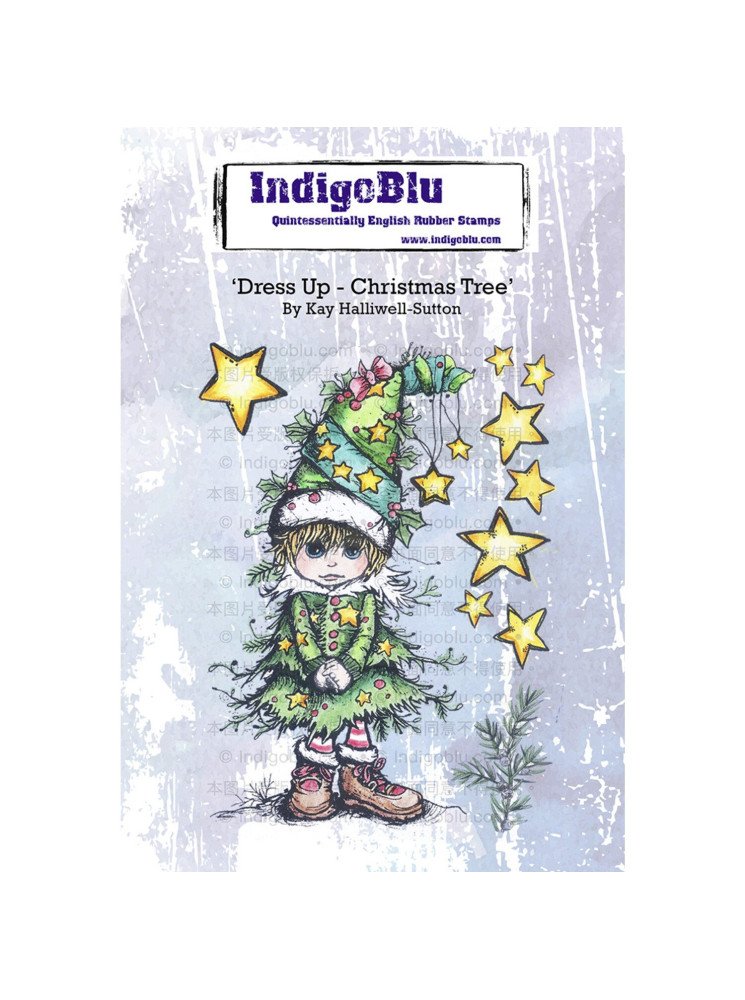 Dress Up - Christmas Tree - Tampon cling - IndigoBlu