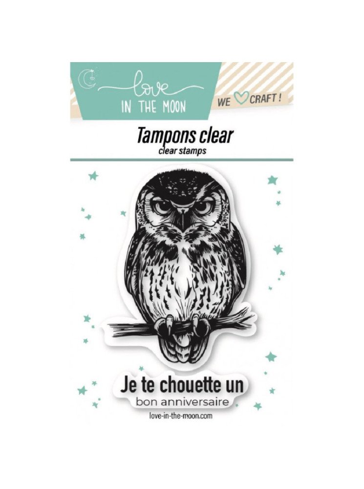 Anniversaire - Tampon clear - Love In The Moon