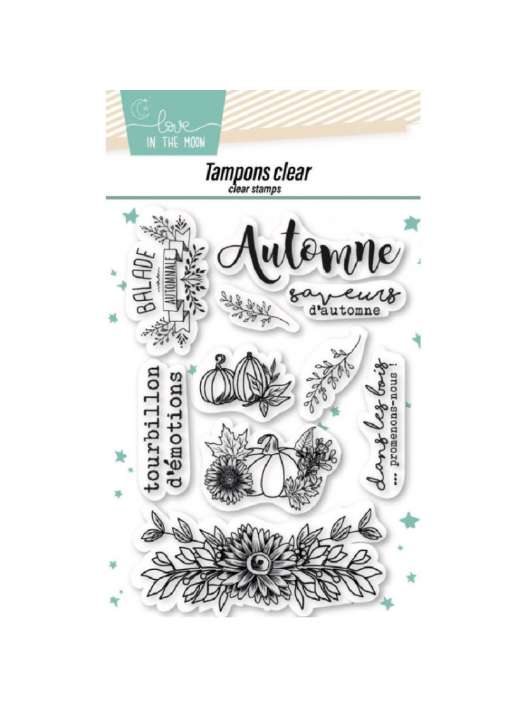 Saveurs d'Automne - Tampon clear - Love In The Moon