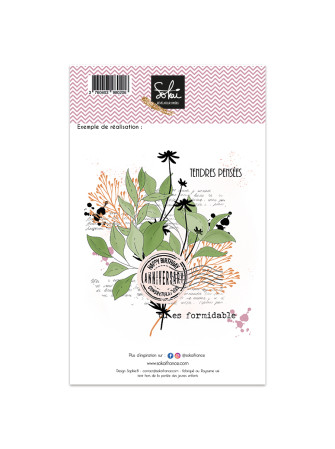Tendres Pensées - Collection "So' Vintage" - Tampon clear - Sokai