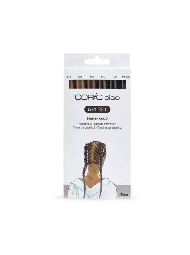 Set tons de cheveux 2 - Marqueurs à alcool - Copic Ciao