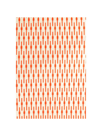 Papier Lokta Imprimés - Orange  - La Collection Népalaise - Artemio