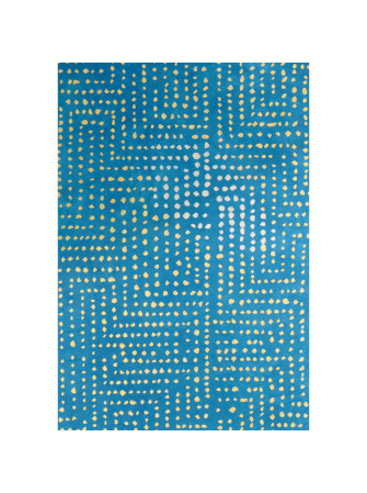Papier Lokta Imprimés - Bleu  - La Collection Népalaise - Artemio