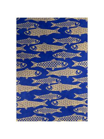 Papier Lokta Imprimés - Bleu  - La Collection Népalaise - Artemio