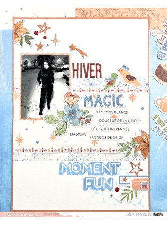 Puffy stickers - Collection "Poésie Hivernale" - Les Ateliers de Karine