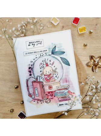 Tampon Clear - Doudou punk - Collection "It's always tea time" - Chou & Flowers