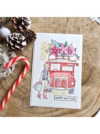 Tampon clear - Bus party - Collection "It's always tea time" - Chou & Flowers