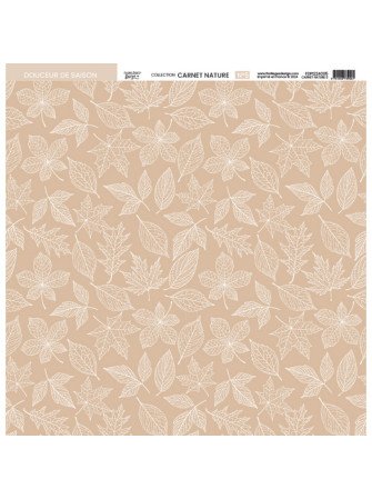 Pack papiers imprimés -  Collection "Carnet Nature" - Florilèges
