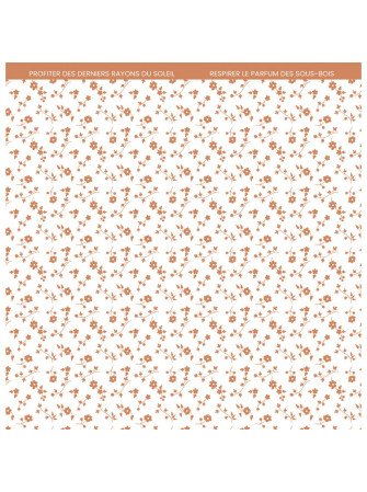 Pack papiers imprimés -  Collection "Carnet Nature" - Florilèges
