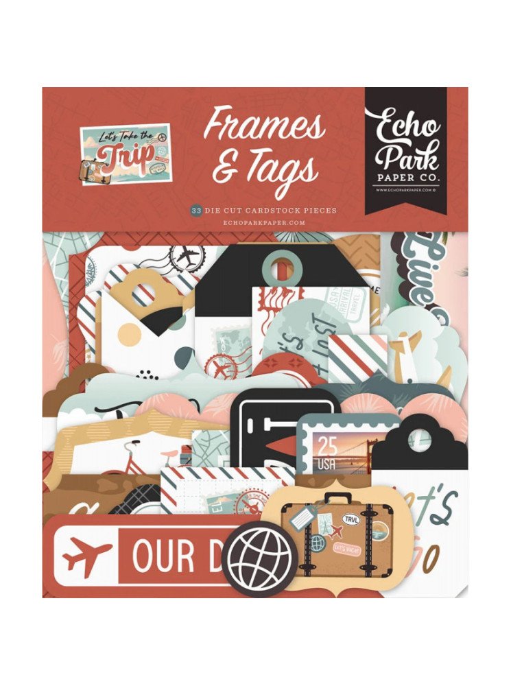 Frames & tags - Collection "Let's take the trip" - Echo Park