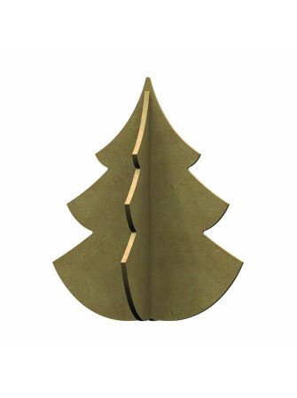 Sapins 3D - Support en bois...