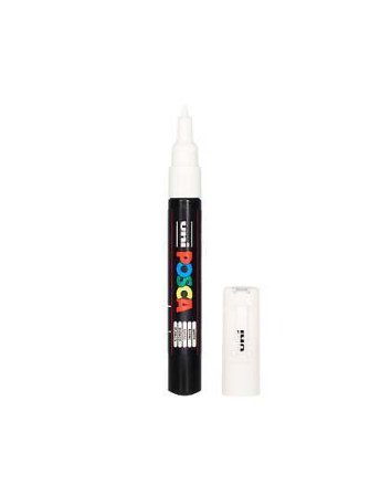 Feutre pointe fine PC-1M - Blanc - Posca