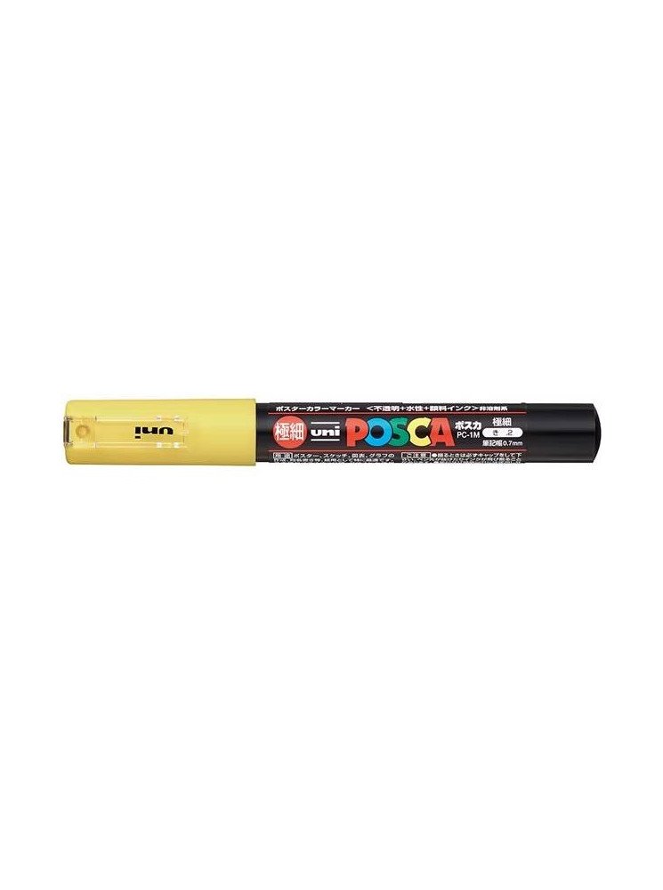 Feutre pointe fine PC-1M - Jaune - Posca