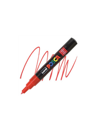 Feutre pointe fine PC-1M - Rouge - Posca
