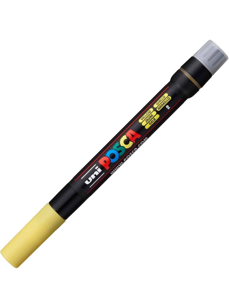 Feutre pointe pinceau PCF-350 - Jaune - Posca