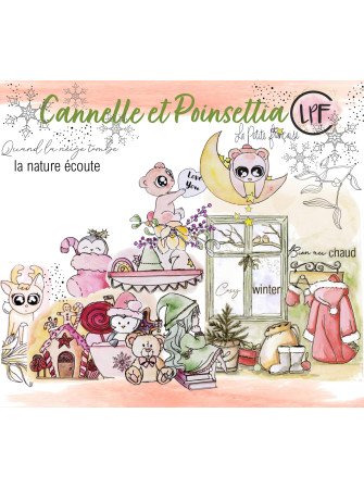 Céléstine la lutine - Tampon clear - collection "Cannelle et poinsettia" - La Petite Française