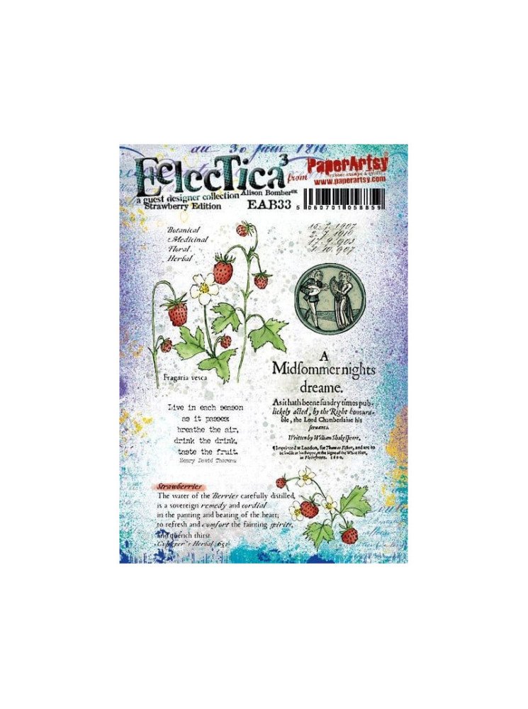 Tampon cling - Alison Bomber 33 - Collection Eclectica - PaperArtsy
