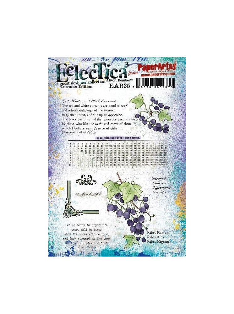 Tampon cling - Alison Bomber 35 - Collection Eclectica - PaperArtsy