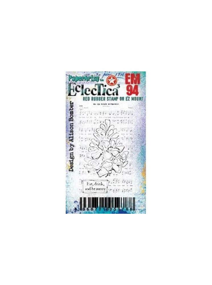 Mini Tampon cling - Alison Bomber 94 - Collection Eclectica - PaperArtsy