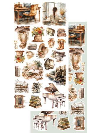 Pack de décors à découper  - Collection  "Natural Beauty"  - Alchemy of Art