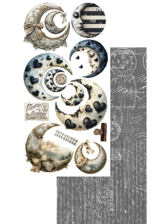 Pack de décors à découper - Etiquettes - Collection  "Natural Beauty"  - Alchemy of Art