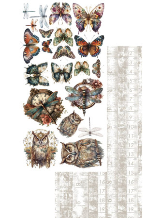 Pack de décors à découper - Etiquettes - Collection  "Natural Beauty"  - Alchemy of Art