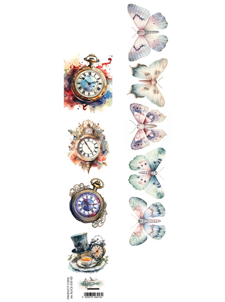 Languette de décors à découper - Collection "Alice"  - Alchemy of Art