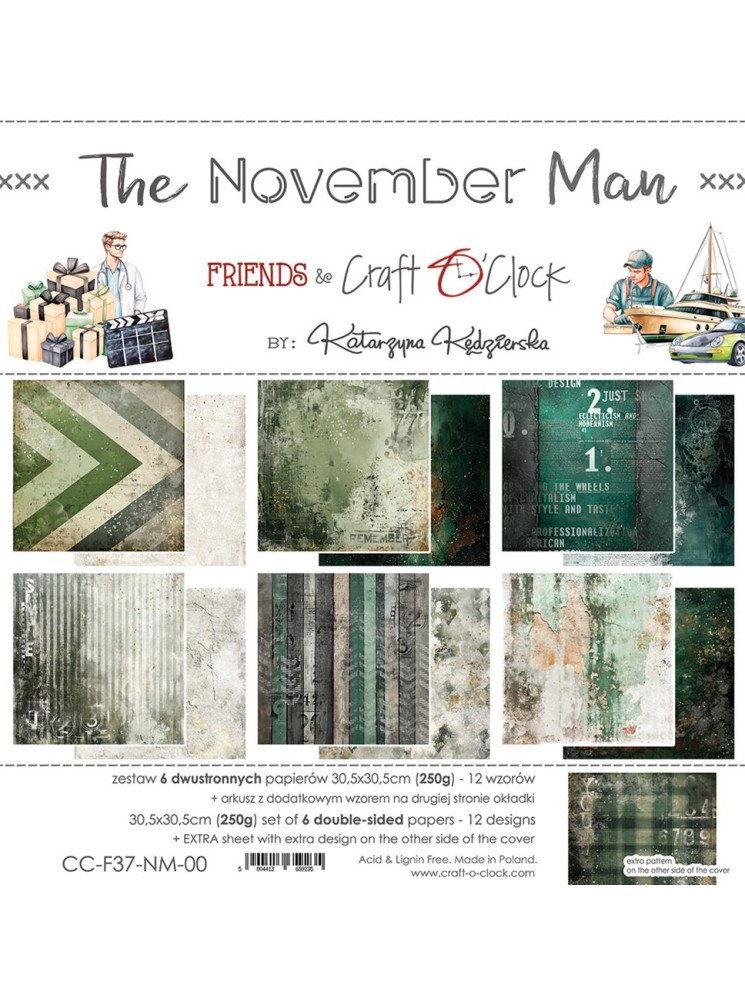 Pack papiers - Collection "The November Man" - Craft O'Clock