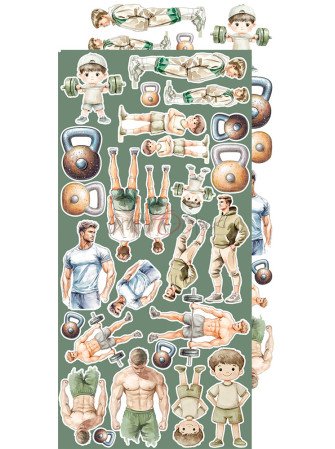 Pack de décors à découper Hobby Man - Collection  "The November Man"  - Craft O'Clock