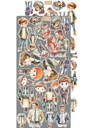 Pack de décors à découper Work Man - Collection  "The November Man"  - Craft O'Clock