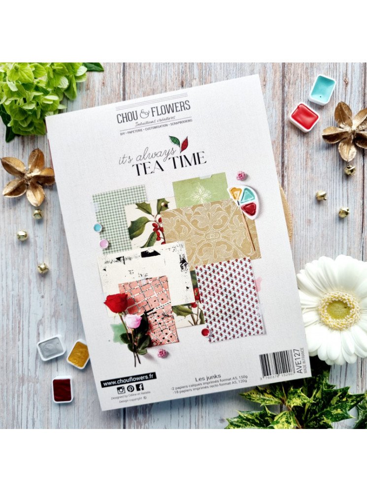 Les Junks - Collection "It's always tea time" - Chou & Flowers