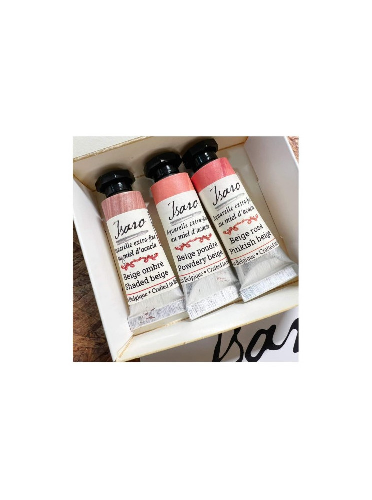 Kit de 3 tubes d'Aquarelles extra fines - Nude - Isaro