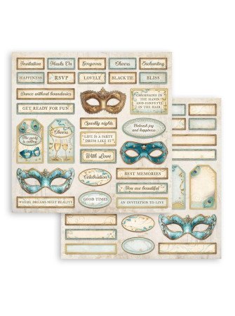 Pack papiers  - Romantic Collection "Masquerade" - Stamperia