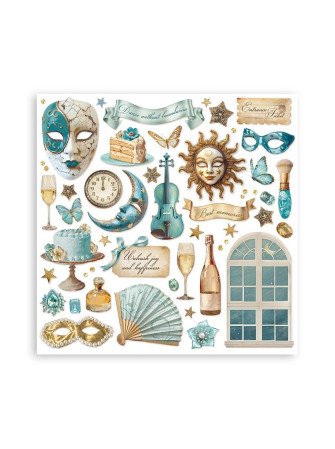 Pack papiers  - Romantic Collection "Masquerade" - Stamperia
