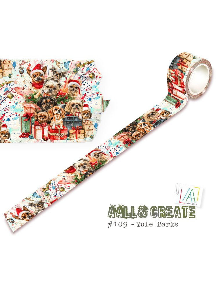 Washi Tape N° 109 - Yute Barks - Collection "Yuletide Extravaganza" - Aall & Create