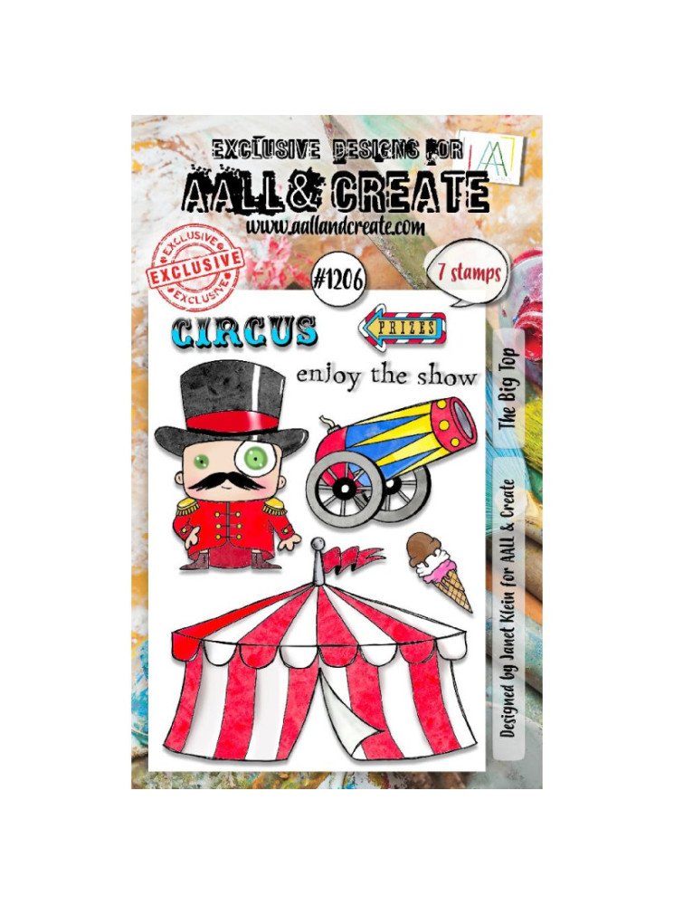 Tampon clear N° 1206 : The Big Top - Collection "Circus" - Aall & create