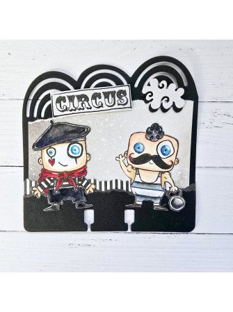 Tampon clear N° 1208 : Funambulism - Collection "Circus" - Aall & create