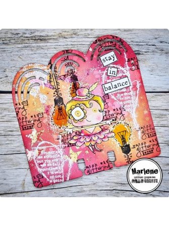 Tampon clear N° 1208 : Funambulism - Collection "Circus" - Aall & create