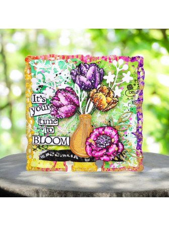 Tampon clear N° 1249 : Petal Pop - Aall & create