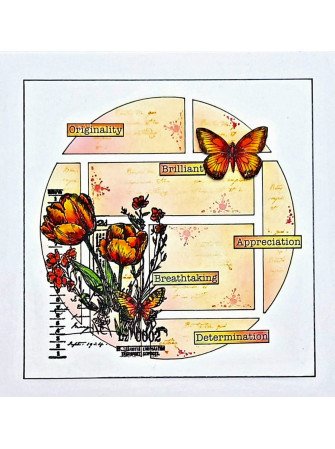 Tampon clear N° 1249 : Petal Pop - Aall & create