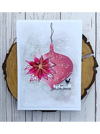 Poinsettia - Tampon clear - Tracy Evans