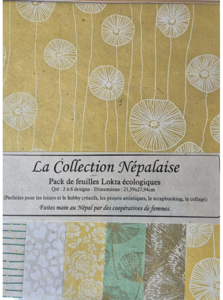 Papier Lokta Imprimés - Ombrelle - La Collection Népalaise - Artemio