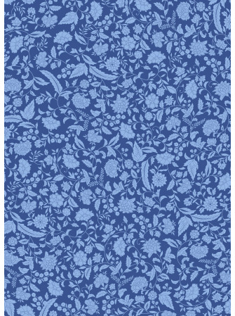 Papier Lokta Imprimés - Fleuri Bleu - La Collection Népalaise - Artemio